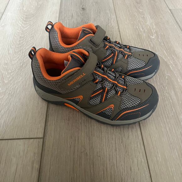 Merrell Kids Trail Chaser Big Kid US 4.5M Gray / Orange Sneaker Outdoor Shoe - Picture 10 of 10
